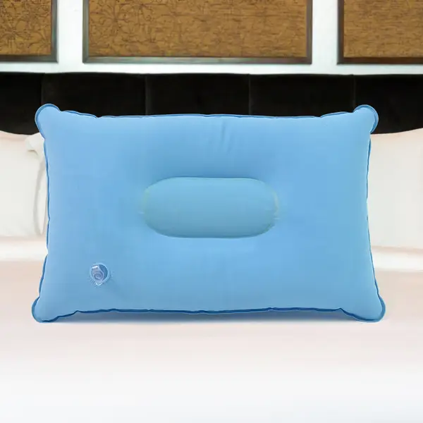 [15803_travel_pillow_1pc_34x21cm] Comfortable Inflating Travel Pillow (34×21 Cm / 1 Pc / Mix Color)