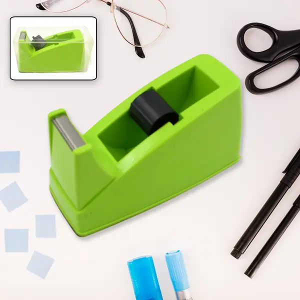 [9514_plastic_tape_dispenser_no9] Plastic Tape Dispenser Cutter – Heavy Duty Stationary Tape Cutter for Home, Office, School Use (1 Pc / 515 gm)