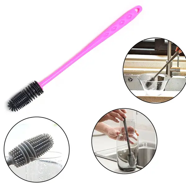 [6198_ind_bottle_cleaning_brush] Long Bottle Cleaning Brush for Washing Water Bottle, Narrow Neck Containers