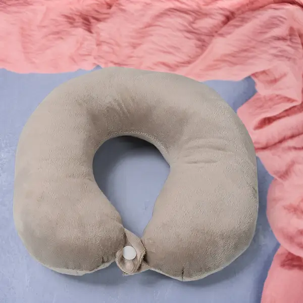 [8528_soft_neck_travel_pillow_1pc] Soft Neck Pillow for Car, Home, Airplane Travel, Travel Neck Pillow for Sleeping & Travel Essentials for Neck Rest Multipurpose Comfortable Head Rest Neck Holder Pillow (1 Pc)