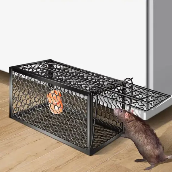 [0365_foldable_mouse_trap] Foldable Live Mouse Trap – Easy Catch & Release Cage for Mice, Squirrels, Voles & Hamsters