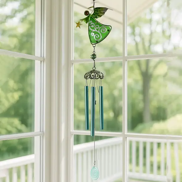 [15492_decor_hanging_wind_chime_1pc_no2] Decoration Wind Chimes Outdoor Hanging Dragonfly Wind Chime (1 Pc)