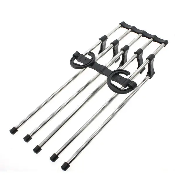 [4660_5in1_ss_pant_rack] Adjustable Trouser Pants Hanger Organizer