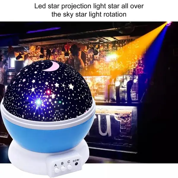[1234_rotating_projection_lamp] Colour Changing Good Night Star Master Rotating Projection Night Lamp