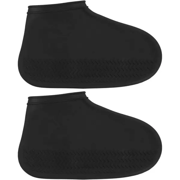 [15214_small_silicone_shoe_cover_1pair] Non-Slip Silicone Reusable Waterproof Rain Shoes Covers (1 Pair / Small / Mix Color)