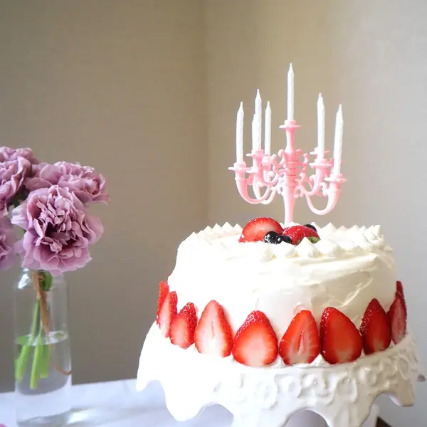 [8353_cake_candle_stand] Luxury Birthday Candle Set | Elegant Cake Toppers & Holders for Parties and Proposals