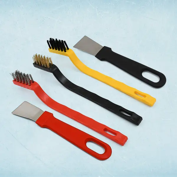 [9580_wire_brush_n_scraper_5pc_set] Wire Brush and Scraper Set (5 Pcs Set)