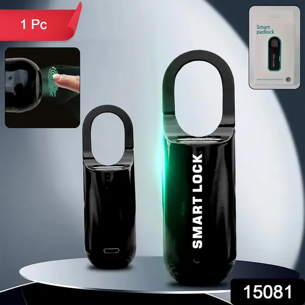 [15081_usb_smart_finger_padlock_1pc] Small USB Rechargeable Smart Fingerprint Padlock for Locker