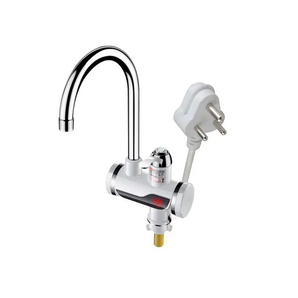 [1597_electric_heating_faucet] Stainless Steel LED Instant Heating Electric Water Tap