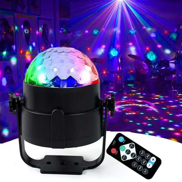 [7548_led_party_light_no1] Party Lights, DJ Stage Light Disco Ball Light USB Charging Party Stage Lamp Party Light for Home Bar Car Wedding Holiday Party, Party Gift Kids Birthday