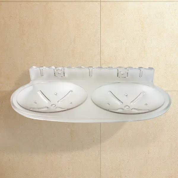 [PT-1937_dish_holder_ble4004] Double Soap Dish Holder ,Sabudani