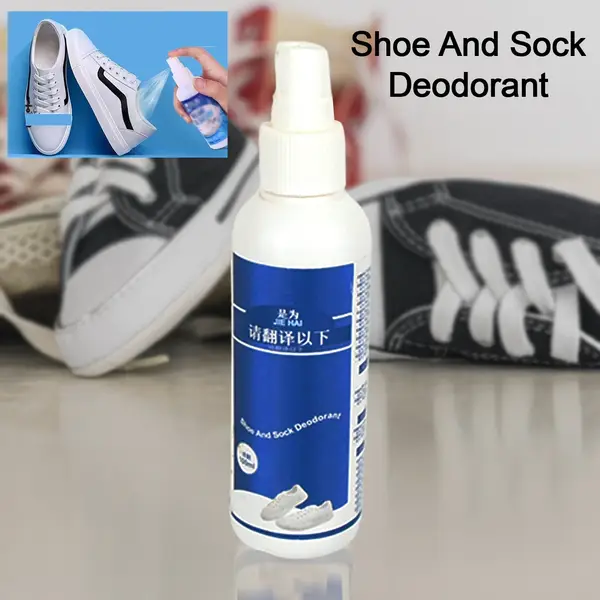 [17686_shoe_n_sock_deodorant_100ml] Deodorant Spray for Shoes & Socks, Shoe Deodorizer Spray, Shoe Odor Eliminator Spray, Sneaker & Shoe Deodorant, Freshness for Work Shoes, Safety Shoes, Sports Shoes & More (100 ML)