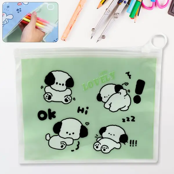 [17577_multi_zip_pouch_1pc] Reusable Multipurpose Pouch Pen Stationary Case Travel, Boys & Girls Pouch with Zip for Travel, School, Stationary (1 Pc/ Mix Design)