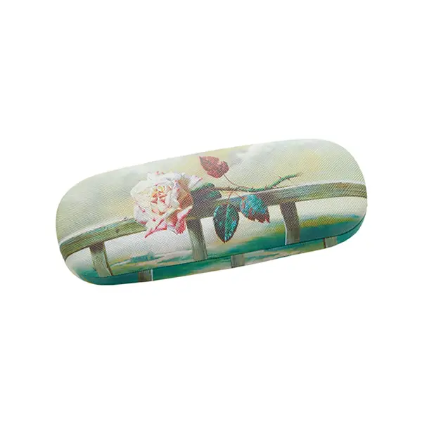 [18243_decorative_eyeglasses_case_1pc] Flowers Decorative Glasses Case Eyeglasses Storage Box (1 Pc / Mix color)
