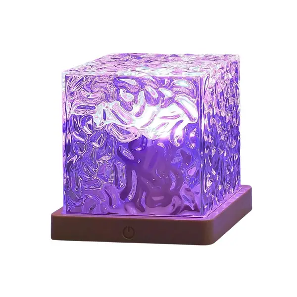 [13478_water_pattern_lamp] Ocean Wave Projector Lamp, 3D Water Wave LED Night Light, Water Ripple Night Lamp With Remote