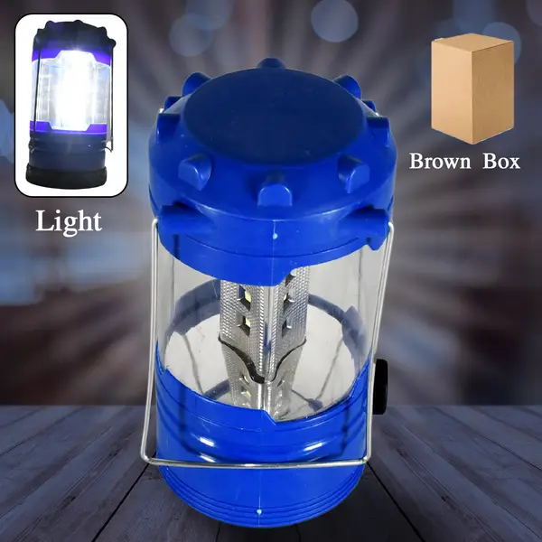[12690_lantern_emergency_led_light] Portable Waterproof Camping Lantern for Hiking & Fishing (Battery Not Included)