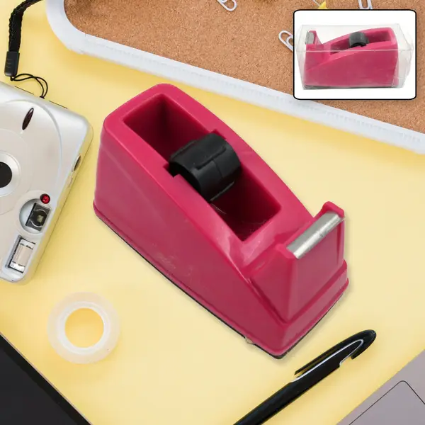 [9513_plastic_tape_dispenser_no8] Plastic Tape Dispenser & Cutter for Home, Office & School  (1 pc / B Grade)
