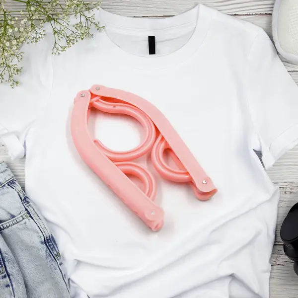 [1432a_folding_travel_hanger] Travel Hangers – Portable Folding Clothes Drying Rack for All