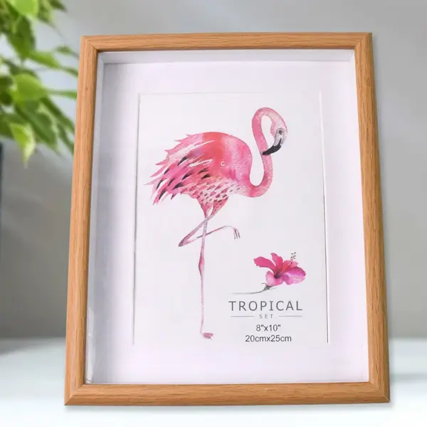 [4680_mix_wooden_photo_frame_1pc] Creative Solid Wooden Photo Frame (Mix Design & Size / 1Pc)