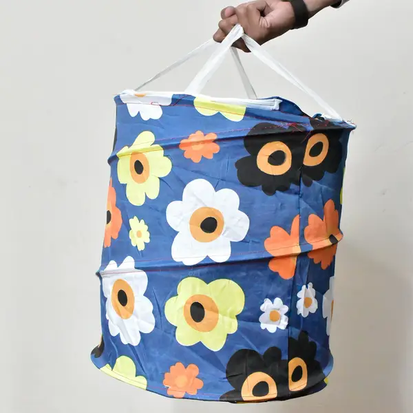 [6186_15in_foldable_laundry_bag] Canvas Laundry Bag, Toy Storage, Laundry Storage