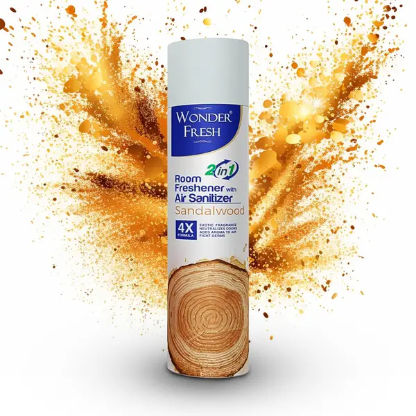 [13162_mix_room_freshener_spray_125gm] Fresh Air Freshener Spray, Sandalwood Fragrance | Long Lasting Fragrance for Home & Office (Mix Fragrance /  125 Gm)