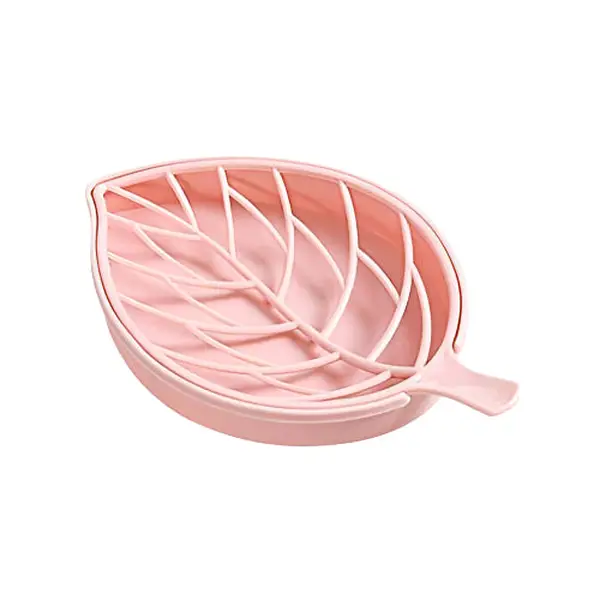[0832_leaf_soap_holder] Leaf Shape Dish Bathroom Soap Holder ,Sabudani