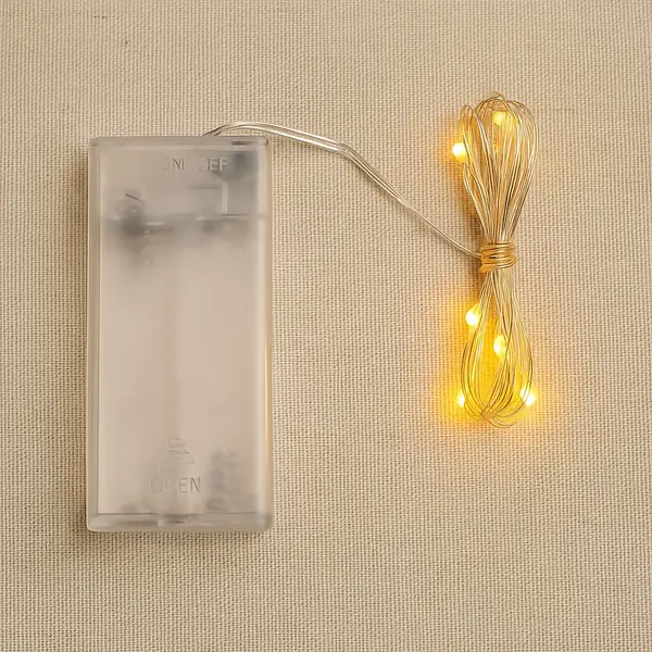 [13988_multi_led_copper_wire_string] Multicolor 2AA Battery Powered, Copper Wire String Fairy Lights with 30 LEDs