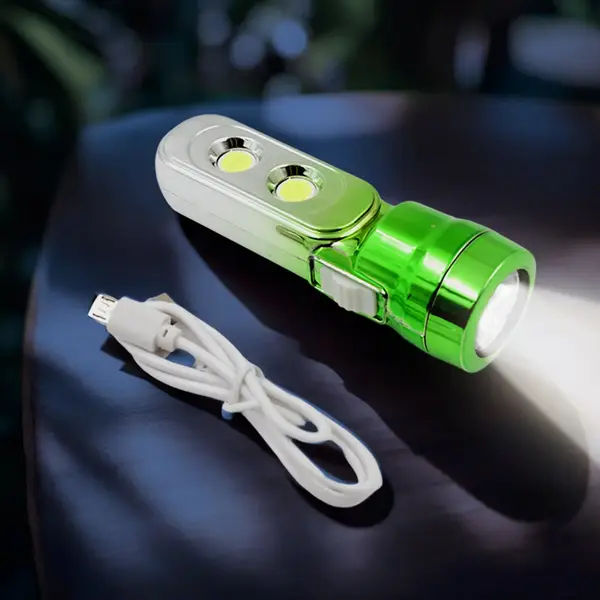 [9550_multi_led_flashlight_1pc] Multi Functional 3 LED Torchlight (1 Pc)