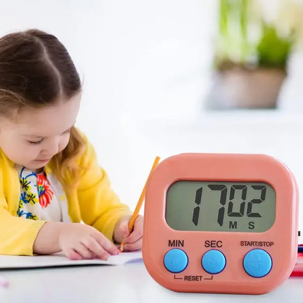 [1540_electronic_timmer_machine] Digital Kitchen Timer Clear Big Digits 0-99 Min for Cooking Office Clock