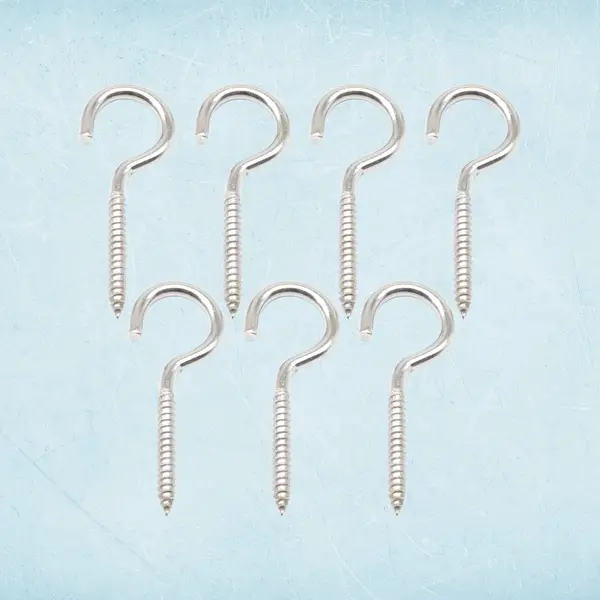 [15311_ss_eye_bolts_screw_7pc] Eye Hooks Screw in Heavy Duty, Stainless Steel Eye Bolts Screw (7 Pc Set)