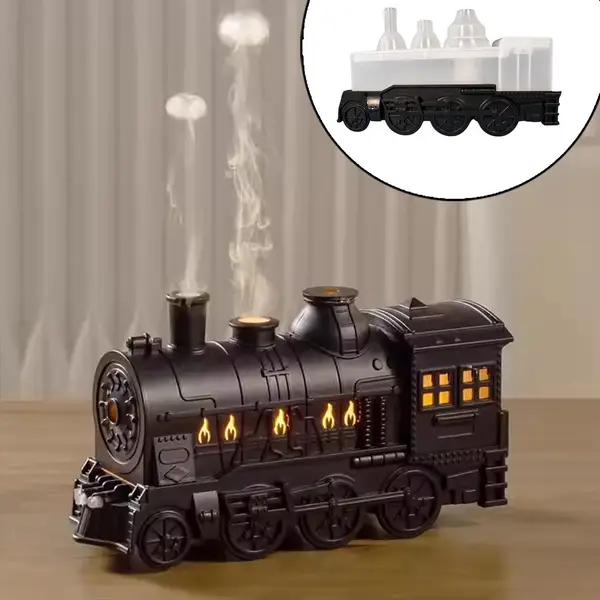 [13929_train_shape_mini_humidifier] Train Shape Portable Mini Humidifier (1 Pc / Mix Color)