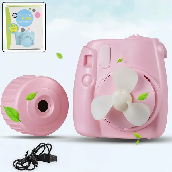 [19279_usb_mini_camera_shape_fan_no3] USB Mini Camera-Shaped Fan (1 Pc)