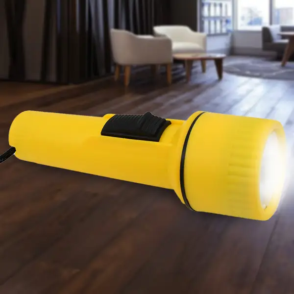 [9557_big_1led_torch_light_1pc] Big LED Flashlights / Torch Light, Battery operated (1 Pc / Battery not included)