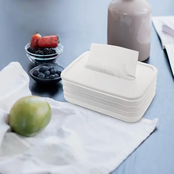 [17576_foldable_silicone_tissue_holder] Simple Silicone Tissue Holder – Cube/Cylinder Tissue Box for Bathroom, Office, Car & Bedroom