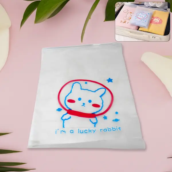 [18145_multi_zip_pouch_28x20cm] Reusable Multipurpose Pouch (1 Pc / 28×20 CM)