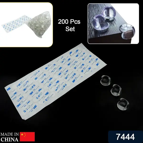 [7444_edge_protectors_200pc_set] Pc Baby Safety Corner Protectors (High-Adhesive)