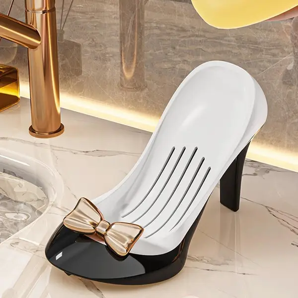 [18835_shower_soap_holder] Creative High Heels Soap Box